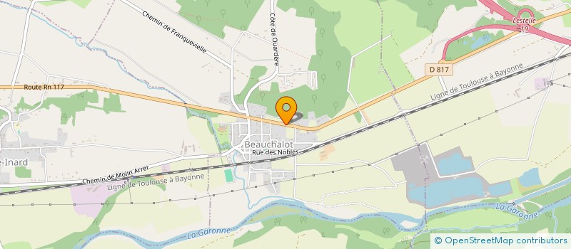 localisation de l'entreprise TRANSPORTS PIOVAN CARRIERE à LESTELLE-DE-SAINT-MARTORY