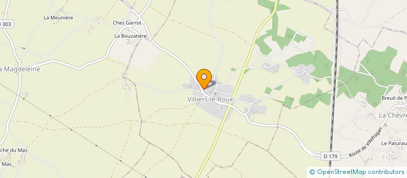 localisation de l'entreprise TRANSPORTS PITARD à VILLIERS-LE-ROUX