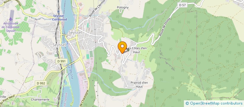 localisation de l'entreprise TRANSPORTS PLUS à SEYSSEL