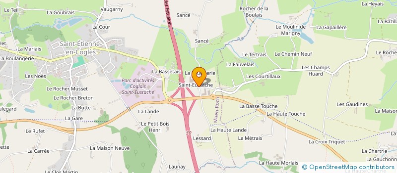 localisation de l'entreprise TRANSPORTS PODEVIN à MAEN ROCH