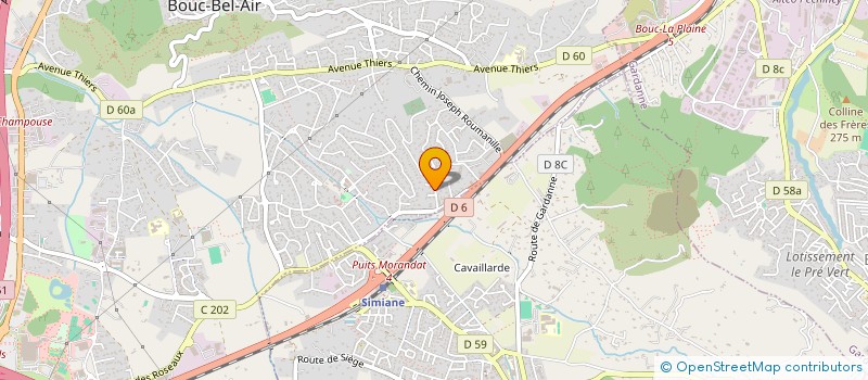 localisation de l'entreprise TRANSPORTS POIDS LOURDS SERVICES à BOUC-BEL-AIR