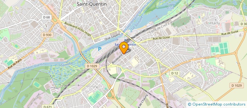 localisation de l'entreprise TRANSPORTS POITE à SAINT-QUENTIN