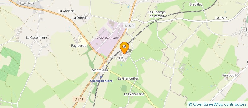 localisation de l'entreprise TRANSPORTS POITOU INTERNATIONAL à SAINT-CHRISTOPHE-SUR-ROC