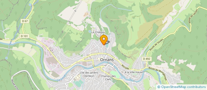 localisation de l'entreprise TRANSPORTS POLARD THOMAS à ORNANS