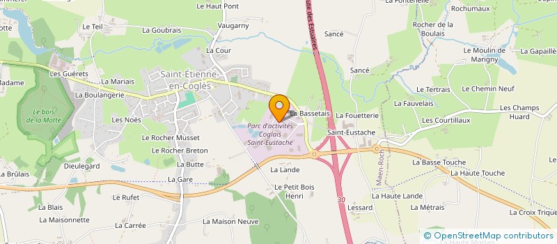 localisation de l'entreprise TRANSPORTS POMMEREUL à MAEN ROCH