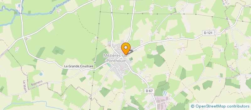 localisation de l'entreprise TRANSPORTS PORTIER MICHEL  MEZIERES-SUR-PONTHOUIN