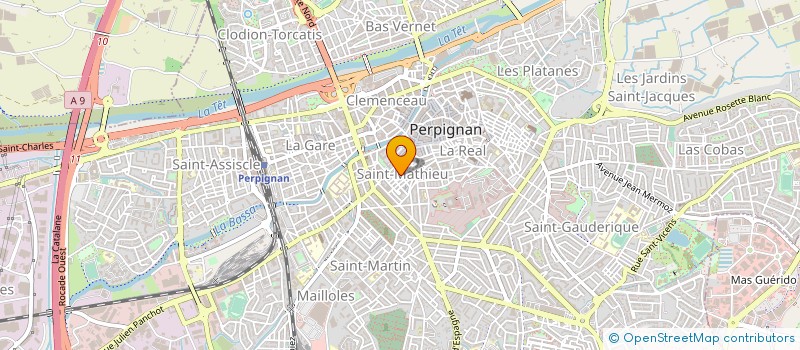 localisation de l'entreprise TRANSPORTS POTDEVIN  PERPIGNAN