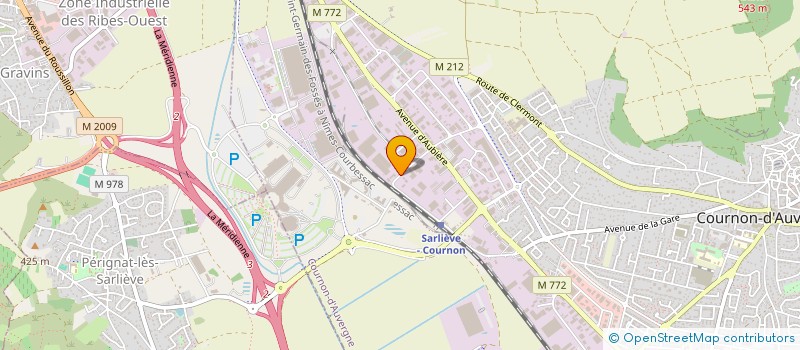 localisation de l'entreprise TRANSPORTS PRAT ET CIE à COURNON-D'AUVERGNE
