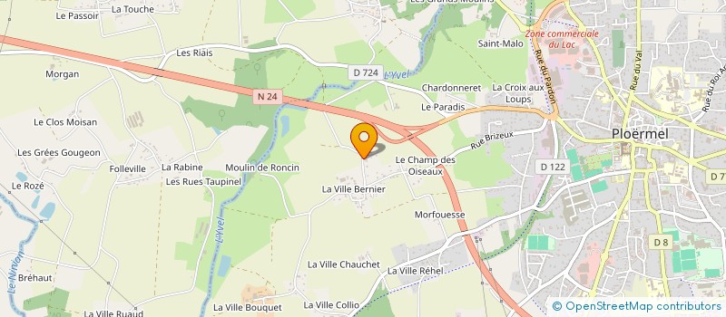 localisation de l'entreprise TRANSPORTS PRETESEILLE ET FILS  GUILLAC