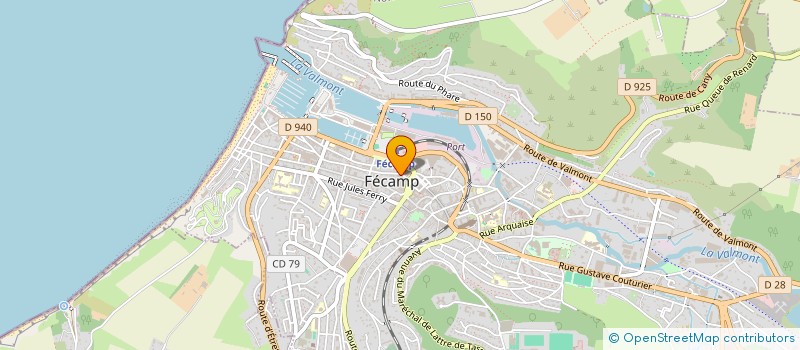 localisation de l'entreprise TRANSPORTS PREVOT à FECAMP
