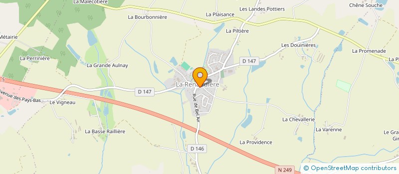 localisation de l'entreprise TRANSPORTS PRIOU à SEVREMOINE