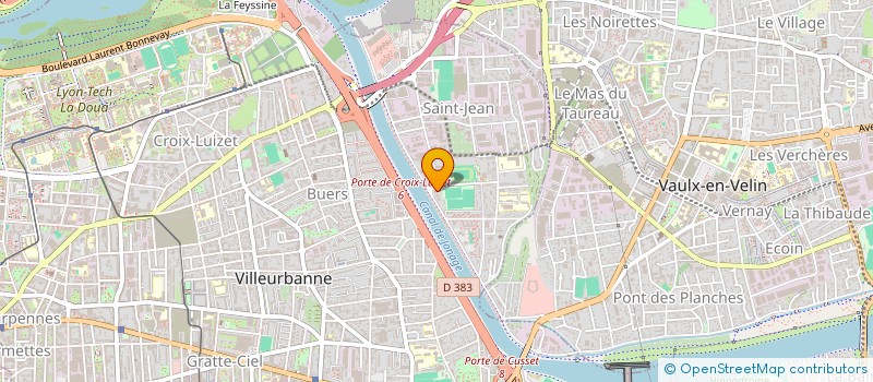 localisation de l'entreprise TRANSPORTS PRIVES LYONNAIS  VILLEURBANNE