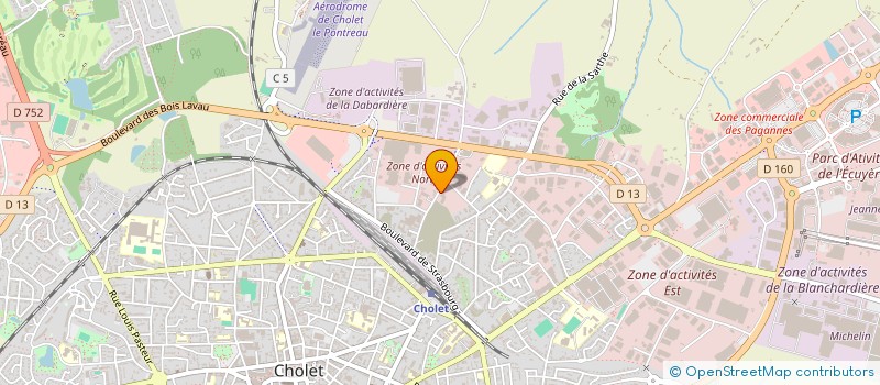 localisation de l'entreprise TRANSPORTS PUBLICS DU CHOLETAIS à CHOLET