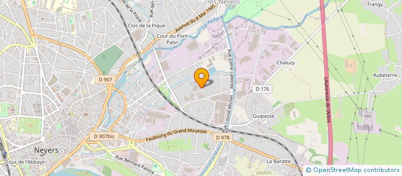 localisation de l'entreprise TRANSPORTS PUBLICS NEVERSOIS à NEVERS
