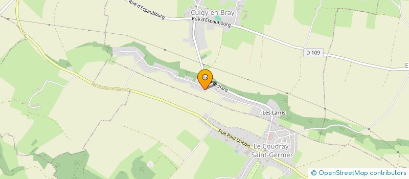 localisation de l'entreprise TRANSPORTS QUATTROCIOCCHI  CUIGY-EN-BRAY