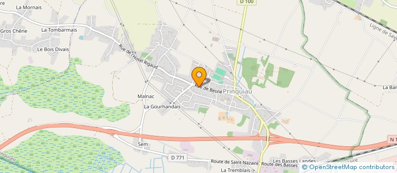 localisation de l'entreprise TRANSPORTS QUENEAU REMY à PRINQUIAU