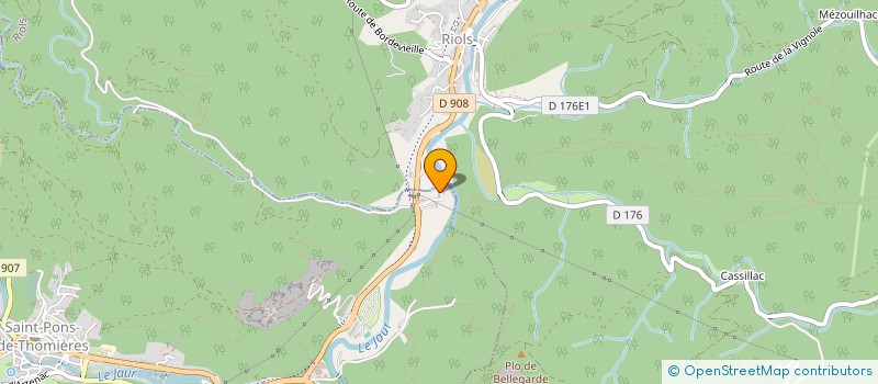 localisation de l'entreprise TRANSPORTS QUEROL à SAINT-PONS-DE-THOMIERES