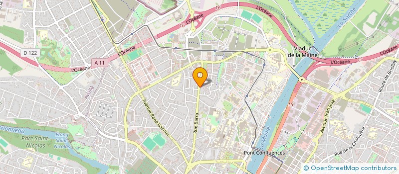 localisation de l'entreprise TRANSPORTS RABEAU à ANGERS