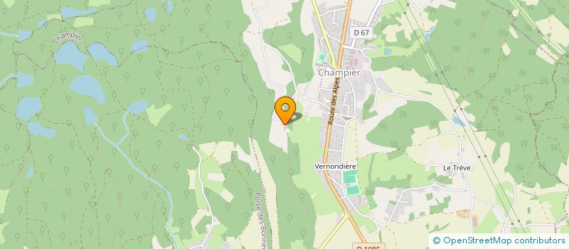 localisation de l'entreprise TRANSPORTS RABILLOUD  CHAMPIER