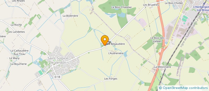 localisation de l'entreprise TRANSPORTS RABUT SARL à LA COPECHAGNIERE