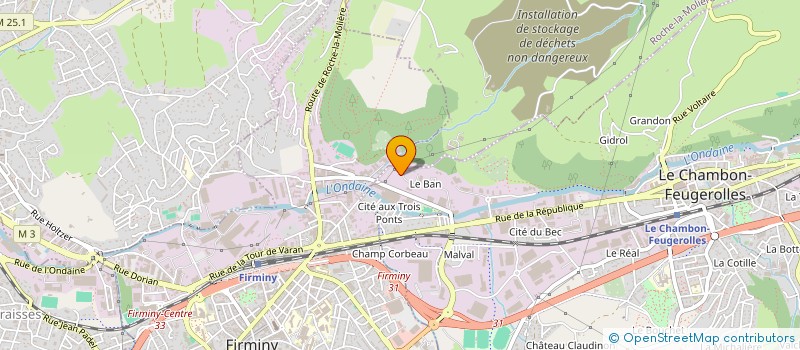 localisation de l'entreprise TRANSPORTS RABY à LE CHAMBON-FEUGEROLLES