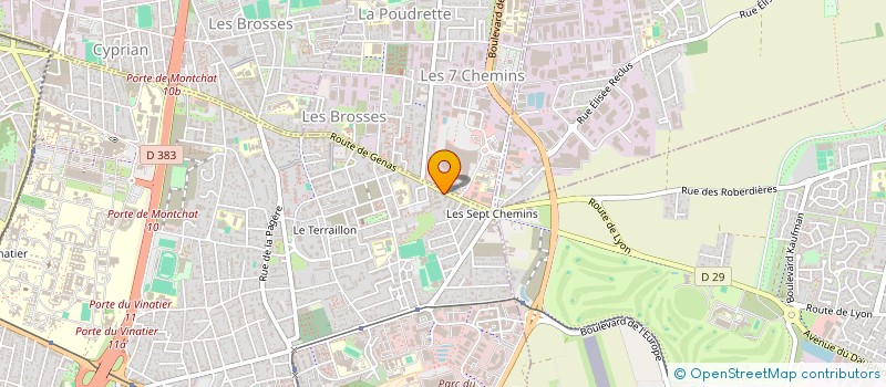 localisation de l'entreprise TRANSPORTS RAM à BRON