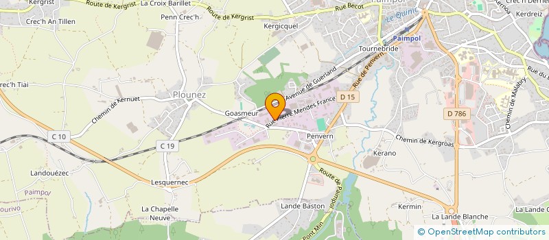 localisation de l'entreprise TRANSPORTS RAOUL FRANCOIS ET FILS SARL à PAIMPOL