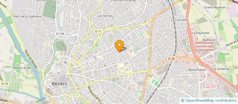 localisation de l'entreprise TRANSPORTS RAPIDES CHRISTOPHE à BEZIERS