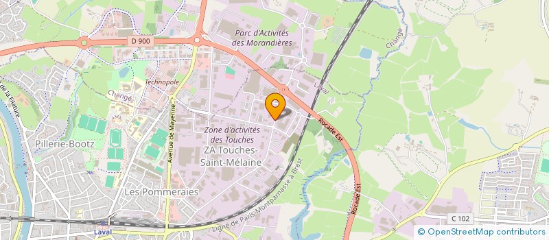 localisation de l'entreprise TRANSPORTS RAPIDES DU MAINE à LAVAL