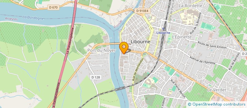 localisation de l'entreprise TRANSPORTS RAPIDES DU S O  LIBOURNE