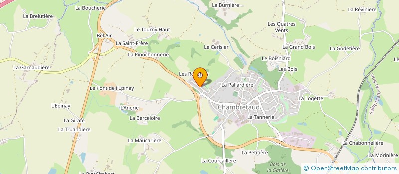 localisation de l'entreprise TRANSPORTS RAPIDES HERBRETAIS  CHANVERRIE