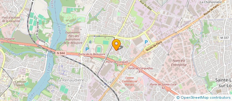 localisation de l'entreprise TRANSPORTS RAPIDES HOURDEAU à NANTES