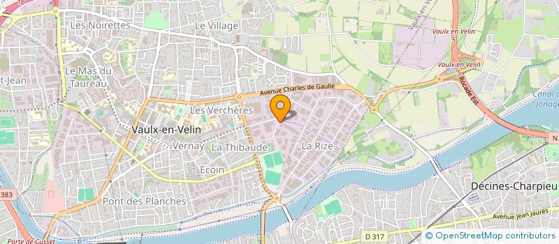 localisation de l'entreprise TRANSPORTS RAPIDES J BESSON ET CIE à VAULX-EN-VELIN