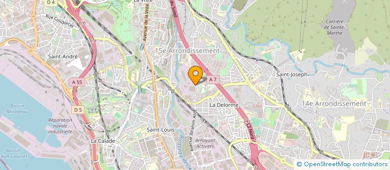 localisation de l'entreprise TRANSPORTS RAPIDES PIERANGELI à MARSEILLE 15EME
