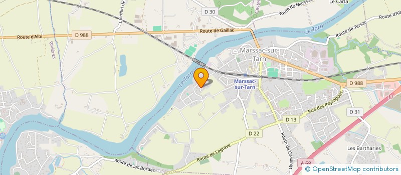 localisation de l'entreprise TRANSPORTS RAPIDES TOULOUSAINS  LAGRAVE