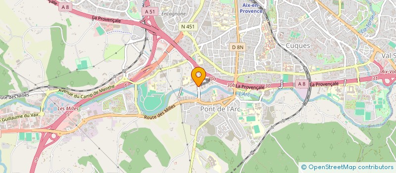 localisation de l'entreprise TRANSPORTS RAU DUVAL DISTRIBUTION à AIX-EN-PROVENCE