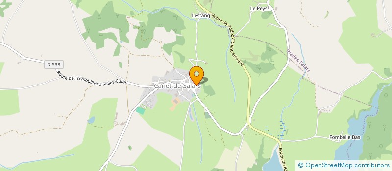 localisation de l'entreprise TRANSPORTS RAYMOND à CANET-DE-SALARS