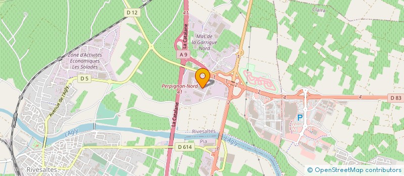 localisation de l'entreprise TRANSPORTS RAYMONDIS  RIVESALTES