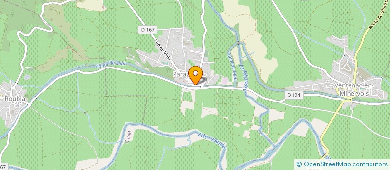 localisation de l'entreprise TRANSPORTS RAYNAUD & FILS  HOMPS