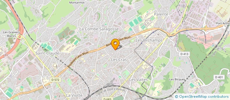localisation de l'entreprise TRANSPORTS REAL EXPRESS à BESANCON