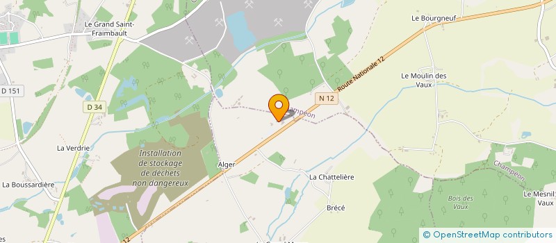 localisation de l'entreprise TRANSPORTS REBOURS à ARON
