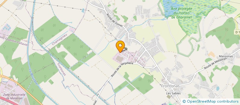 localisation de l'entreprise TRANSPORTS REGLEY  FRONTONAS