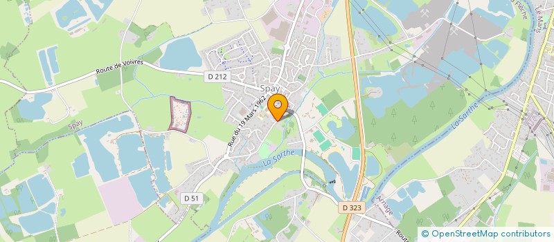 localisation de l'entreprise TRANSPORTS REGNARD à SPAY