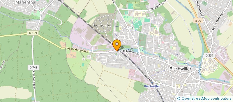 localisation de l'entreprise TRANSPORTS REITER  BISCHWILLER