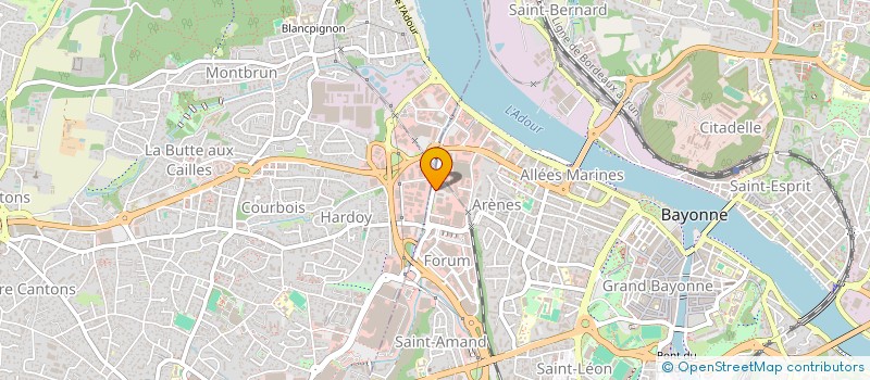 localisation de l'entreprise TRANSPORTS RENE PEANT à BAYONNE
