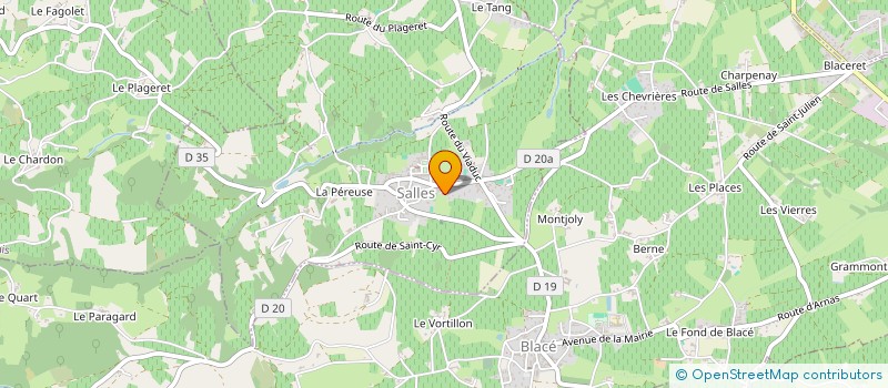 localisation de l'entreprise TRANSPORTS RENEIMOIS à SALLES-ARBUISSONNAS-EN-BEAUJOLAIS