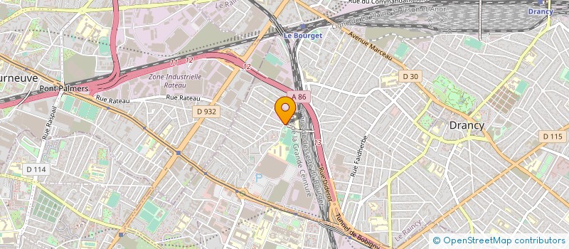 localisation de l'entreprise TRANSPORTS REUNIS S A à DRANCY