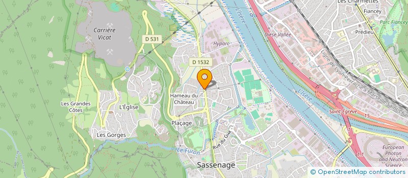 localisation de l'entreprise TRANSPORTS REZAGUI à SASSENAGE