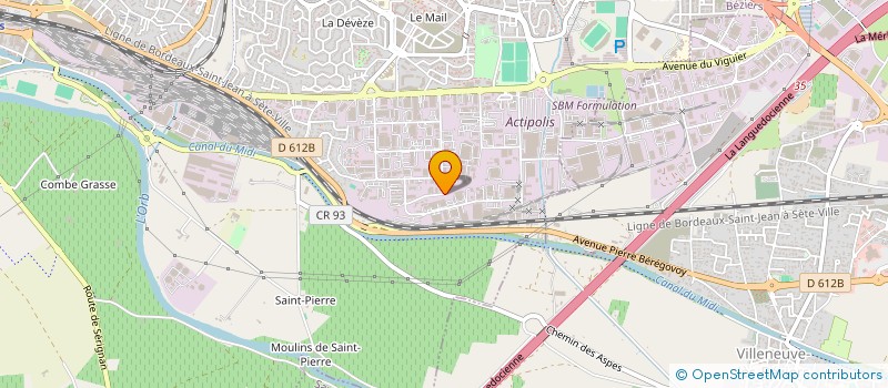 localisation de l'entreprise TRANSPORTS RG  BEZIERS