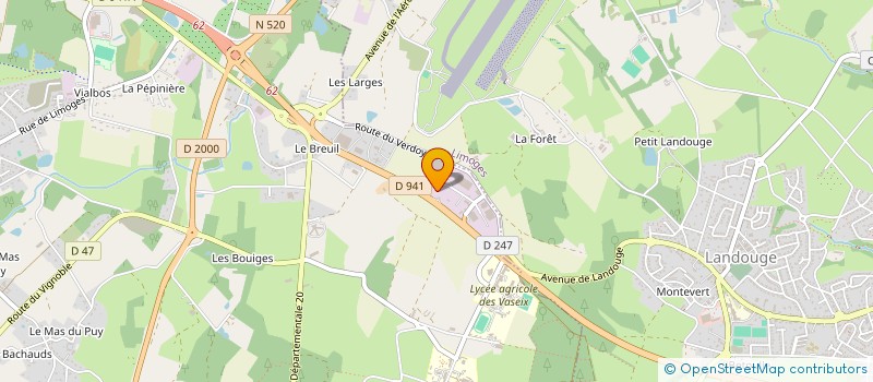 localisation de l'entreprise TRANSPORTS RHC à VERNEUIL-SUR-VIENNE